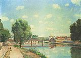 Camille Pissarro The Railway Bridge at Pontoise